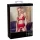Abierta Fina - conjunto de lingerie brilhante com correntes (vermelho)