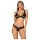 Obsessive Luvae - Conjunto floral com strass (preto) - L/XL
