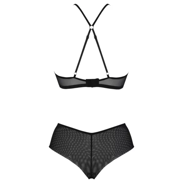 Conjunto de biquíni rendado Eco Kerria - Preto