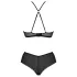 Conjunto de biquíni rendado Eco Kerria - Preto