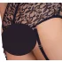 Cottelli Bondage Plus Size - conjunto de sutiã rendado (preto) - 4XL