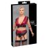 Conjunto Plus Size Bondage Cottelli - suporte de renda (vermelho)
