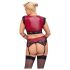 Conjunto Plus Size Bondage Cottelli - suporte de renda (vermelho)