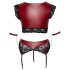 Conjunto Plus Size Bondage Cottelli - suporte de renda (vermelho)