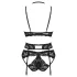 Obsessive Alessya - conjunto de lingerie rendada (preto) - M/L