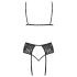 Kissable - conjunto de lingerie (preto)