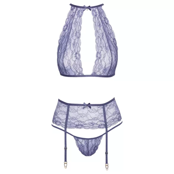 Kissable - conjunto de lingerie de renda (roxo)