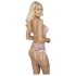 Kissable - lingerie rosa com bordado floral