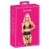 Kissable - Conjunto de sutiã com cinta (preto) - L/XL