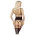 Kissable - Conjunto de sutiã com cinta (preto) - L/XL