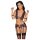 Cottelli Bondage - Conjunto de lingerie e algema (preto-roxo) - XL