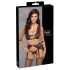 Cottelli Bondage - Conjunto de lingerie e algema (preto-roxo) - XL