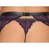 Cottelli Bondage - Conjunto de lingerie e algema (preto-roxo) - XL