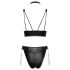 Cottelli Bondage - conjunto brilho com algemas (preto) - M