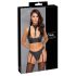 Cottelli Bondage - conjunto brilho com algemas (preto) - L