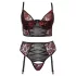 Cottelli Plus Size - conjunto de soutien ajustável (vermelho)