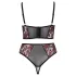 Cottelli Plus Size - conjunto de soutien ajustável (vermelho)