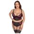 Cottelli Plus Size – conjunto de sutiã (vermelho) - 90C/XL