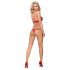 Conjunto de Soutien Rendado Obsessive 838-SET-3 com Alças (Vermelho) - L/XL
