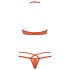 Conjunto de Soutien Rendado Obsessive 838-SET-3 com Alças (Vermelho) - L/XL