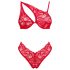 Obsessive Atenica - Conjunto Sensual com Alças Cruzadas (vermelho)