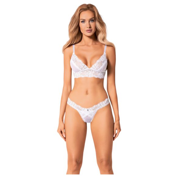 Conjunto Obsessive Heavenlly - sutiã rendado (branco) - M/L