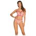 Conjunto Obsessive Nudelia - sutiã (natural-rosa) - Tamanho P/M