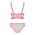 Conjunto Obsessive Nudelia - sutiã (natural-rosa) - Tamanho P/M