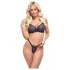 Cottelli Party - conjunto de lingerie com sutiã rendado - preto - 80C/M