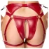 Cottelli Bondage - conjunto vermelho brilhante com algemas - M