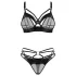 Obsessive Dominna - conjunto de lingerie com sutiã de tiras - preto - L/XL