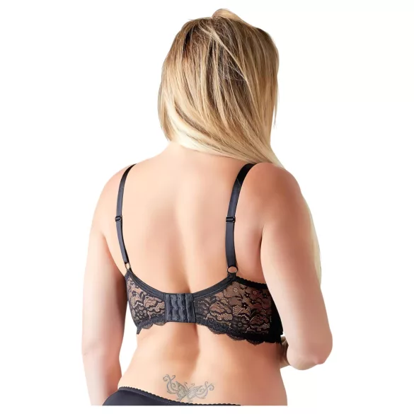 Cottelli Plus Size - sutiã com tiras e anel - preto - 85E
