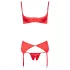 Cottelli - conjunto com sutiã aberto e coração - vermelho - 80C/M