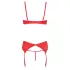 Cottelli - conjunto com sutiã aberto e coração - vermelho - 85C/L