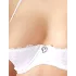 Cottelli - conjunto de sutiã meia-taça rendado com amarração - branco - 80B/M