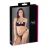 Cottelli - sutiã com tiras e argolas - tanga - preto - 85B/L