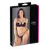 Cottelli - elevador de seios com argolas e tanga (preto) - 85C/L