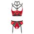 Conjunto Elevador de Seios Abierta Fina (vermelho) - 85C/L
