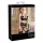 Abierta Fina - conjunto lingerie strappy renda - preto