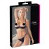 Cottelli - Conjunto de Satin com Corrente e Strass (Preto) - 80B/M