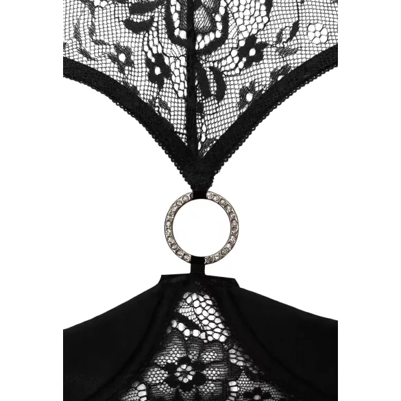 Cottelli - conjunto lingerie com soutien aberto - preto - 85B/L