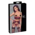 Cottelli Bondage - conjunto lingerie renda fosca - vermelho - L