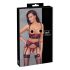 Cottelli Bondage - Conjunto vermelho de renda e alça levantadora - XL