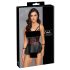 Conjunto Brilhante Cottelli Bondage com Algemas de Braço (preto)