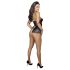 Conjunto Brilhante Cottelli Bondage com Algemas de Braço (preto)