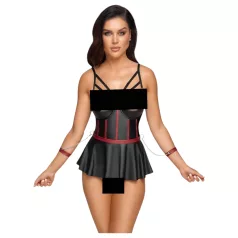   Cottelli Bondage - conjunto brilhante com algemas - preto - 80B/M