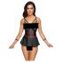 Conjunto Brilhante Cottelli Bondage com Algemas de Braço (preto) - L