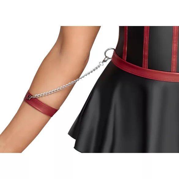 Cottelli Bondage - conjunto brilhante com algemas - preto - 85B/L