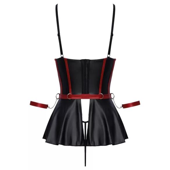 Cottelli Bondage - conjunto brilhante com algemas - preto - 85B/L