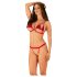Obsessive Rubinesa - conjunto picante de lingerie (vermelho)